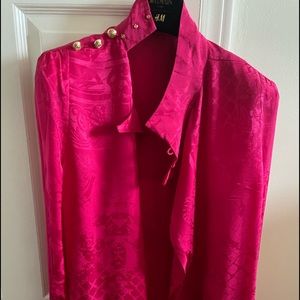 Silk Balmain blouse for H&M